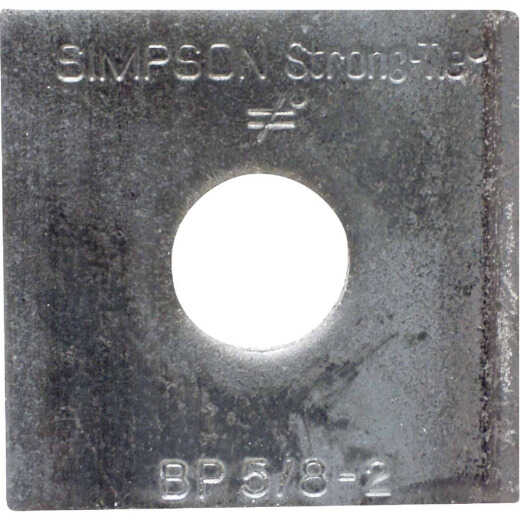 Simpson Strong-Tie 5/8 in. x 2 in. x 3/16 in. Steel Uncoated Bearing Plate