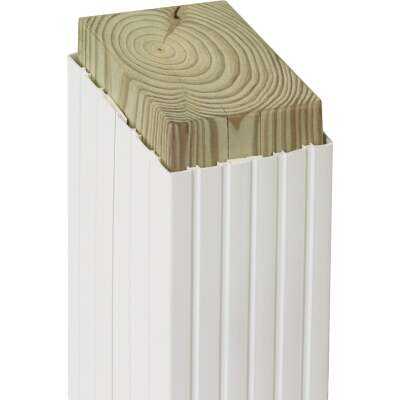 Beechdale 6 In. W. x 6 In. H. x 102 In. L. White PVC Fluted Post Wrap